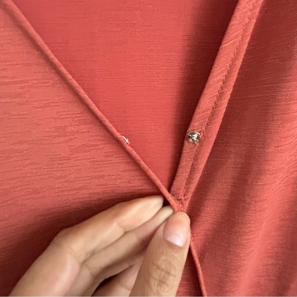 Naïf Dusty red Wrap blouse Size Large - Picture 5 of 7